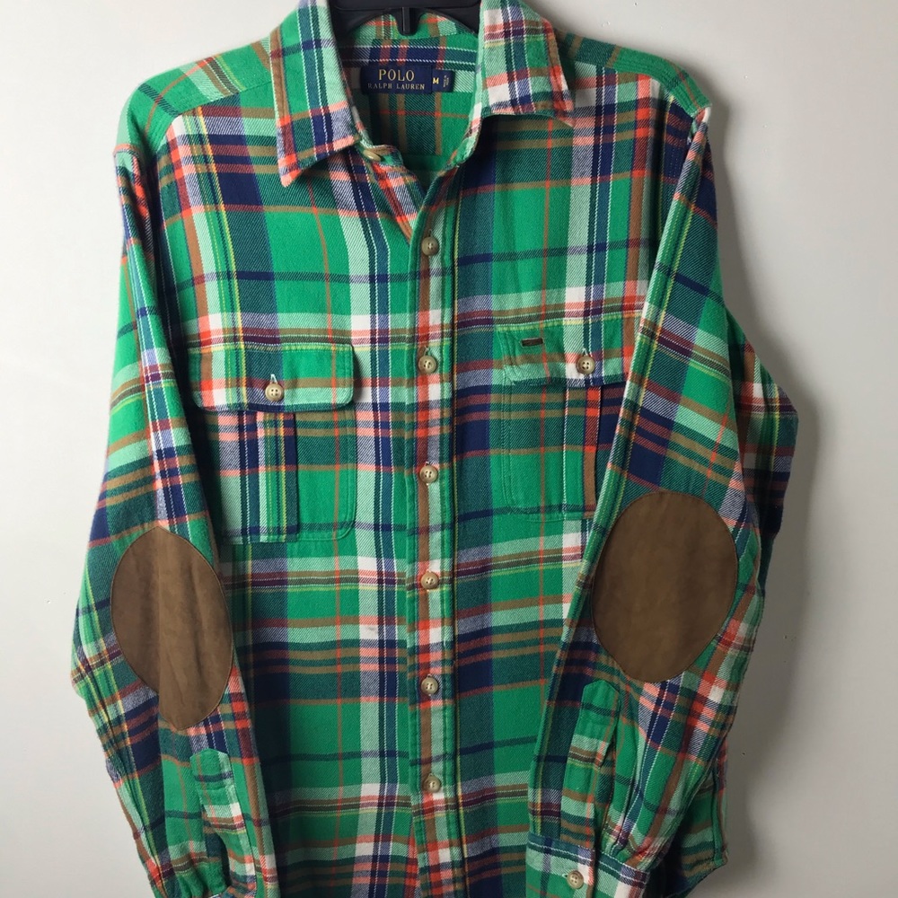 Polo Ralph Mens Flannel, Shirt Men’s Size (M)